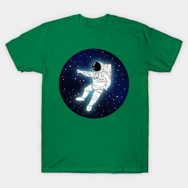 Astronaut Adrift in Space T-Shirt by LittleBunnySunshine